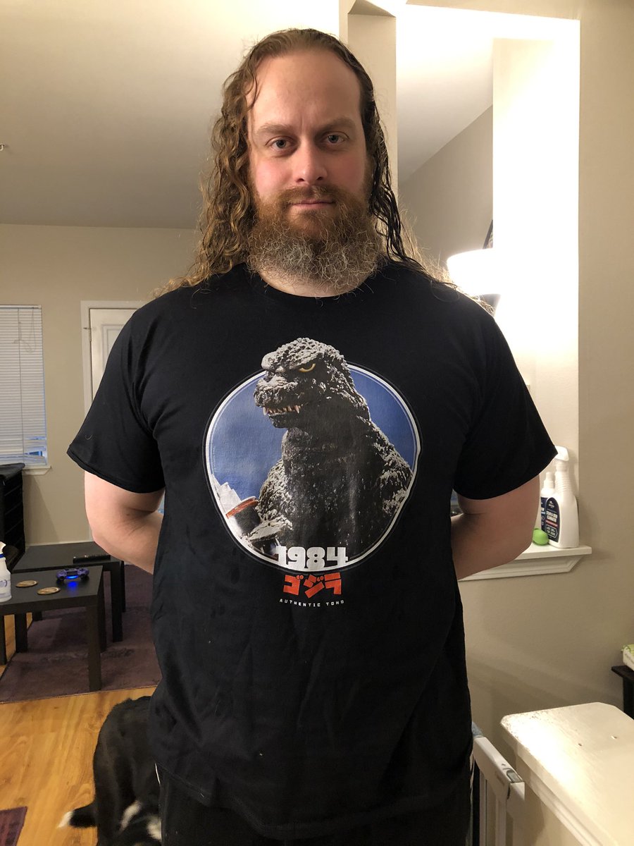 THEREALDREAGEN's tweet photo. Rocking my new Godzilla 1984 shirt. @TOHO_GODZILLA @godzilla_jp @toho_movie #godzilla #godzilla1984 #godzilla84 #ゴジラ https://t.co/n2UJ0I31ly