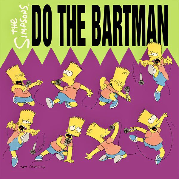 The Simpsons single sleeves from the 1990s. 