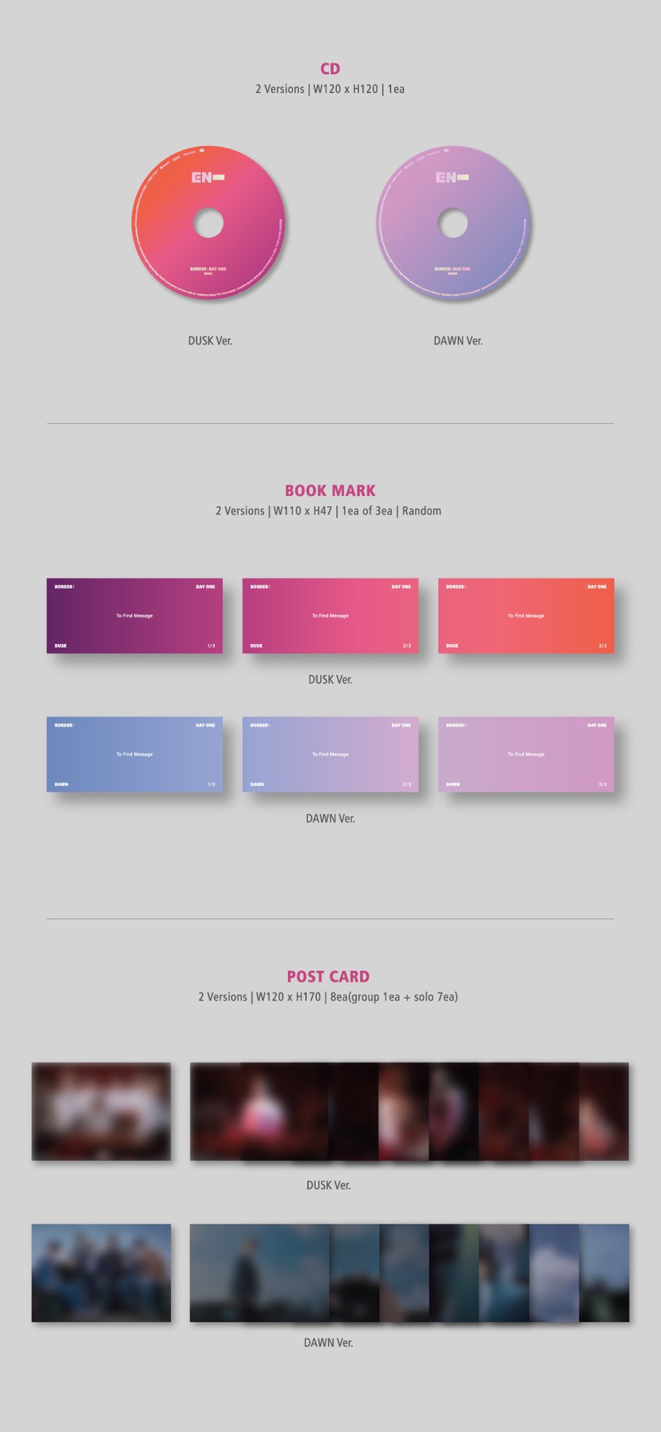 ENHYPEN -BORDER : DAY ONE (Album Packaging Preview) | allkpop Forums