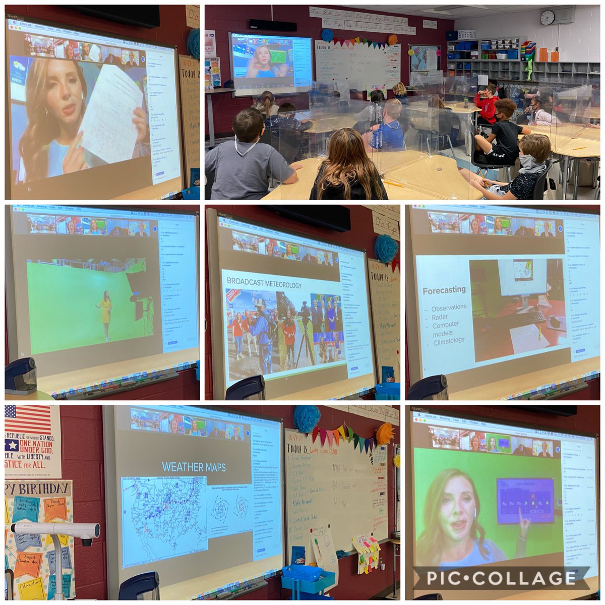 TibbsTeaching's tweet image. Our 4th graders @SaxeGothaEle had the opportunity to Zoom with meteorologist @wx_danielle today! We had a great time learning and listening to wrap up our weather unit! #fourthgradescience #fourthgradefun