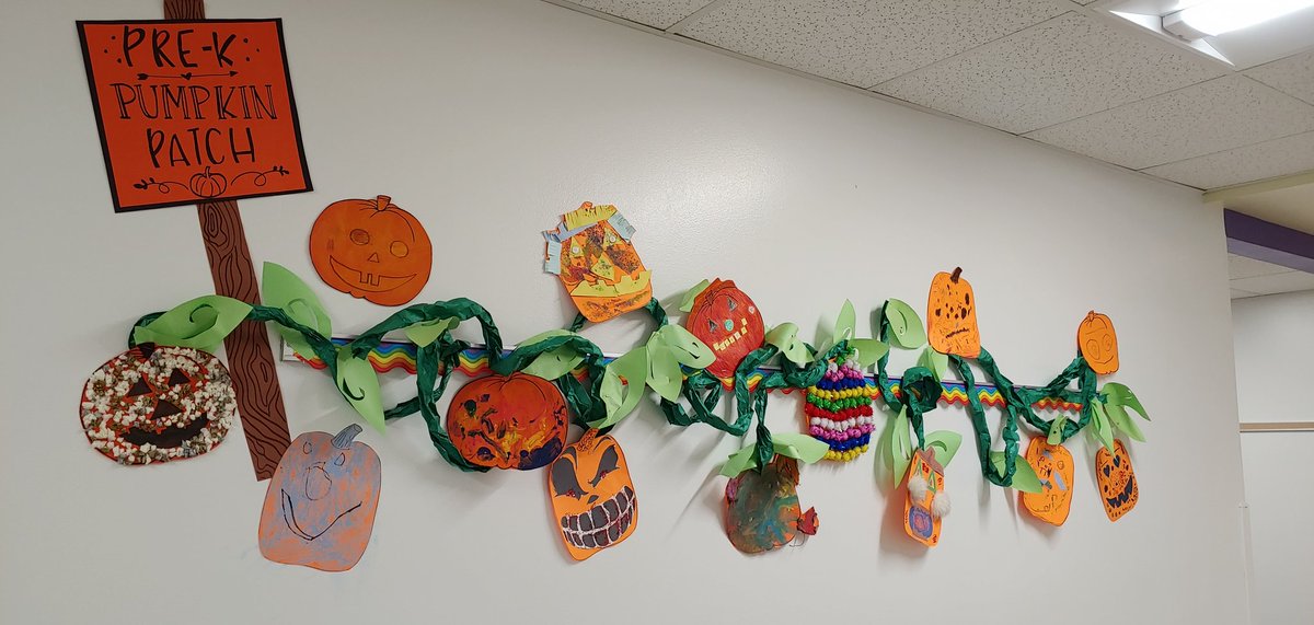 luxfordgrant's tweet photo. Since the Pumpkin Patch was a no-go this year, we decided to have our own Pre-K Pumpkin Patch at school. Awesome job to the families and students for their beautiful pumpkins. #LuxfordDragons #VBPrek #virtualpumpkinpatch https://t.co/Ep0xblqSEv