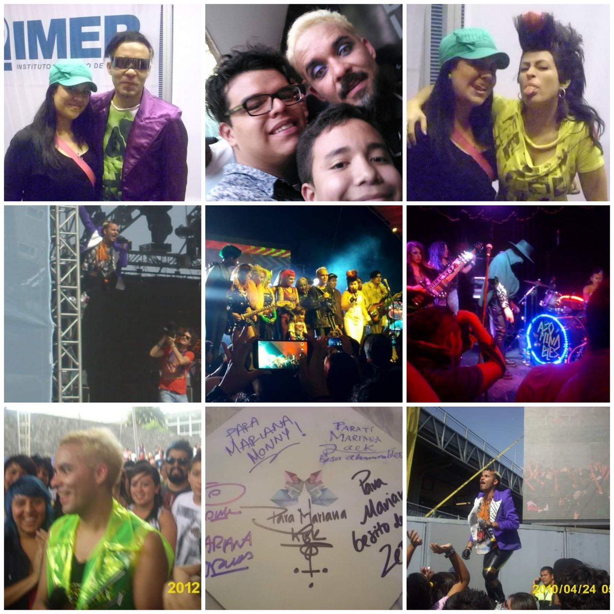 <a href="/abominablesmx/">Abominables</a> <a href="/liliestrada_mx/">Liliana Estrada</a> <a href="/AbulonOficial/">ABU!</a> <a href="/ZetteFans/">Zette-fans</a> <a href="/ZetteVoltage/">Zette Voltage</a> Y no sólo eso: los brincos en Love Transmission, cuando Abu se trepa en cualquier lado o nos avienta agua, las firmas de autógrafos, y una de las más divertidas fue cuando formamos la "víbora de la mar" en el Imperial (yo iba atrás de Abu jajaja) Se les extraña...😢