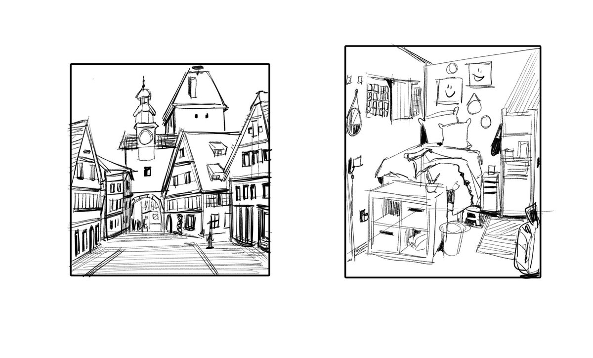 #greystudies 
I'm starting out with sketches ? trying to not let it look exactly at my ref ??
If u have how to draw backgrounds resources pls tell me,,, I'll even pay for it ;___; 
