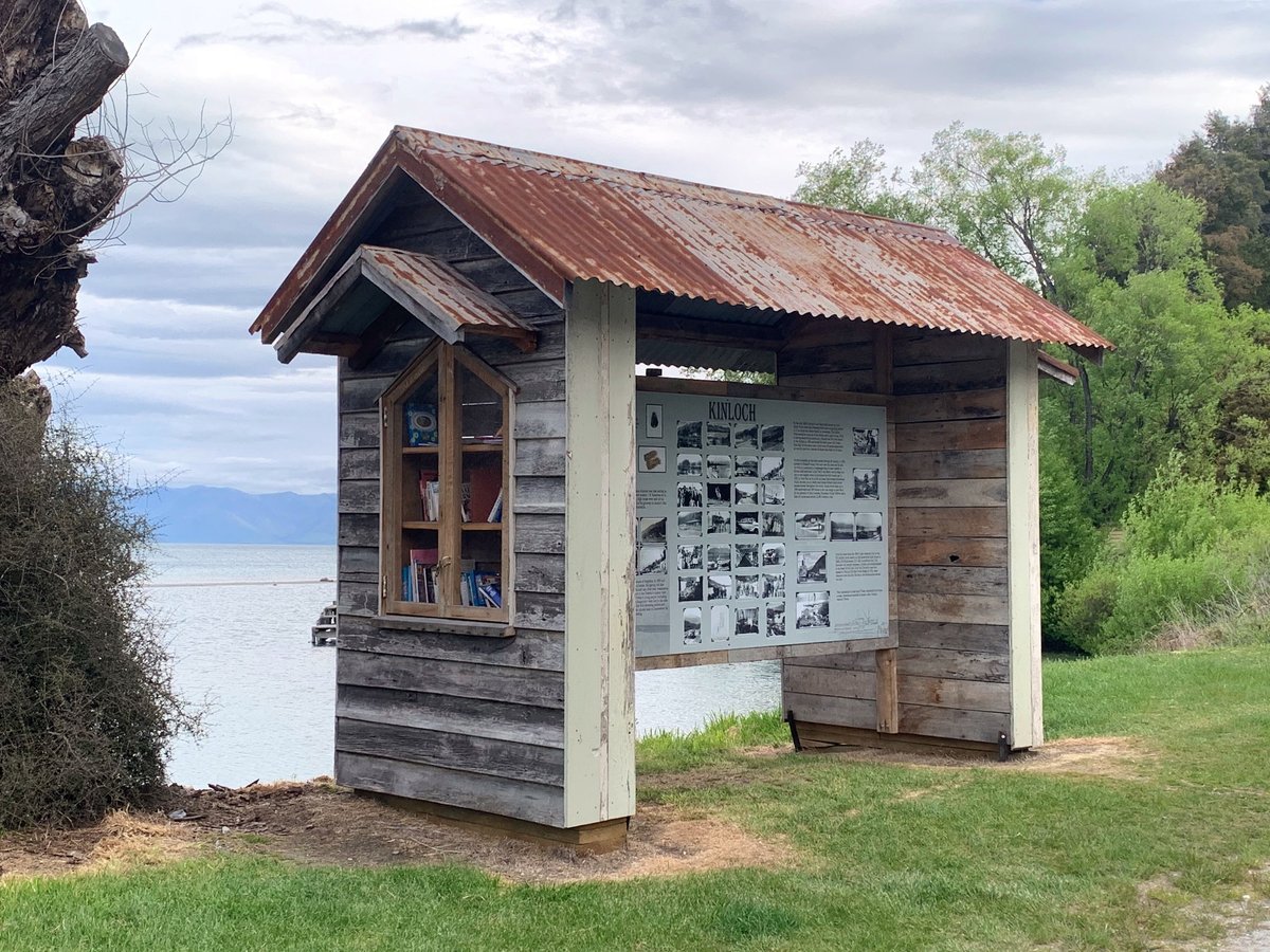 Road trip!
Archivist Jo drove up to Glenorchy last week to share ideas and knowledge with Leslie and Corrine from the Glenorchy Museum. They want to open their collection to the public in the future. Have a look at the amazing info board they have built at Kinloch -very cool!