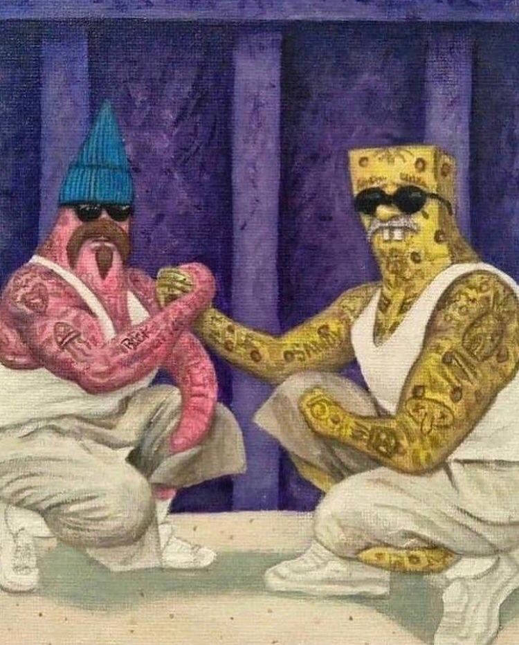 SalGMusic's tweet photo. Who knew Sponge Bob and Patrick were some down ass foo’s? Repost @onemorejude #music #newartist #newalbum #songwriter #country #nashville #veteran #marine #salgonzalez #heroes #Nashville #nashvilleartist #singer #guitar #musiclife #musician #military https://t.co/pMDm6tbAru