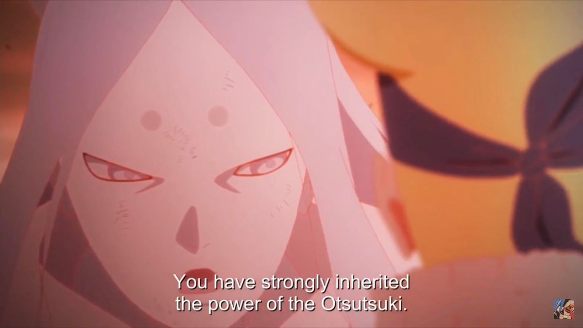 The next arc is the chunin exam and this is very plot driven. KK puts a genjutsu on Katasuke, invasion by 3 Otsutsuki, rules & laws of the Otsutsuki, Boruto gets his karma from momoshiki which will be later connecting him to kara and the Otsutsuki !Otsutsuki & Kara !