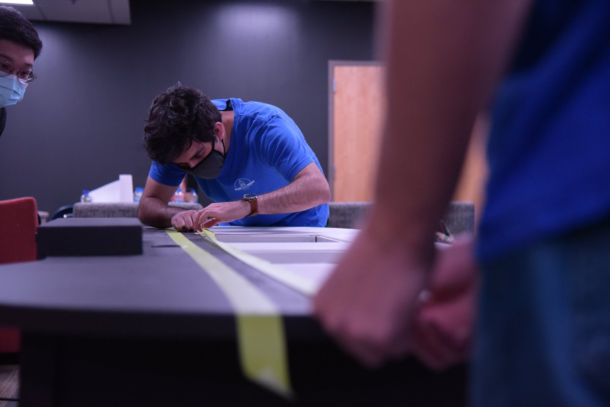 MizzouEsports's tweet photo. Our amazing team of students are working overtime to prepare the broadcasting desk for the League of Legends match against Kansas.

See it in action tomorrow night when the action kicks off at 6:30pm at https://t.co/xHmUNZVDPM.

#MIZGG https://t.co/0HyuciFU7s