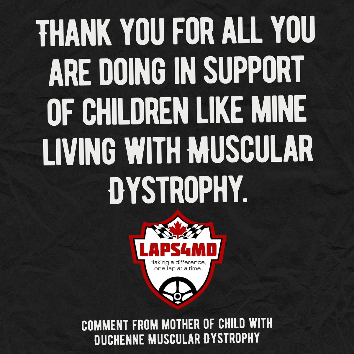 LAPS4MD's tweet photo. This definitely keeps us motivated in raising awareness & funds to improve the quality of life for those with Muscular Dystrophy! #TeamLAPS4MD #LAPS4MD #musculardystrophy #duchennemusculardystrophy #duchenne https://t.co/m2FvCJX7ll