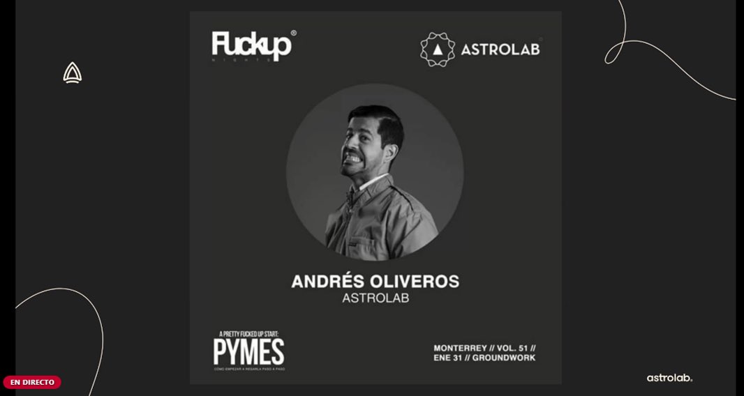 LSSRagasa's tweet photo. Hoy nos acompañó Andrés Oliveros, fundador de Astrolab, quien impartió la conferencia: “Lecciones aprendidas para innovar”. 
Andrés nos invita a no temer a los fracasos, siempre y cuando sean fracasos consientes y aprendamos de nuestros errores para mejorar. #MejorandoJuntos🙌🔝 https://t.co/LdxQigRpqT