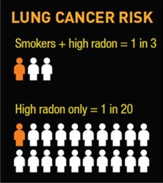 High radon levels combined with smoking greatly increases your risk of lung cancer.

Have a look at this great article/brochure from Health Canada titled "Radon - Another Reason to Quit" 

canada.ca/en/health-cana…

#Radon
#RadonTesting
#RadonMitigation
#Winnipeg
#Manitoba