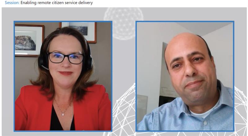 PMartinMSGov's tweet photo. Day 1 of #MSFutureNow: Thankyou @NAlsukayri for sharing the story of how @ESDC_GC rapidly adapted their culture and adopted #cloud to deliver services online for Canadian citizens! Excited for Day 2! Join us here: https://t.co/SyruCi9Uk5 https://t.co/5p54OrDOdx