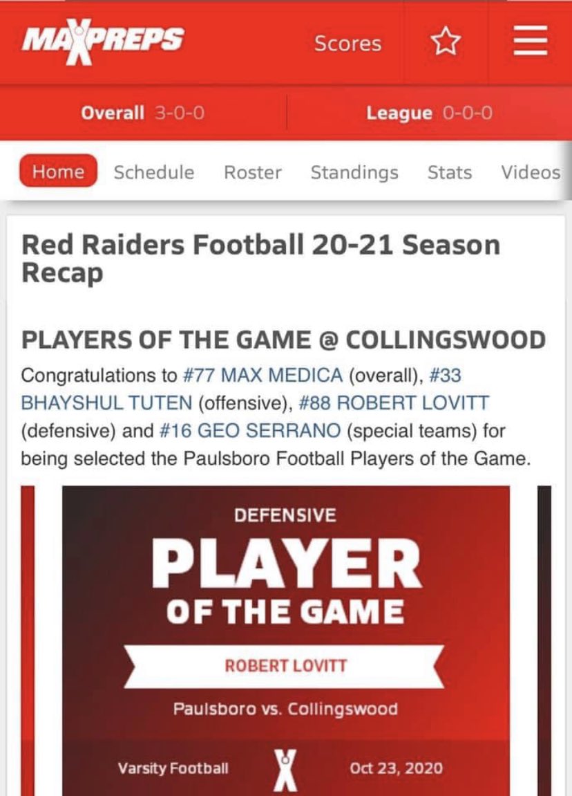 <a href="/RobertLovett55/">BigRob</a> 6’5 250 DE TE Paulsboro New Jersey. Great student athlete. Looking for a situation to come in and help me program. Upside is off the chart. Lovett 856-689-6696 hudl.com/video/2/52172/…