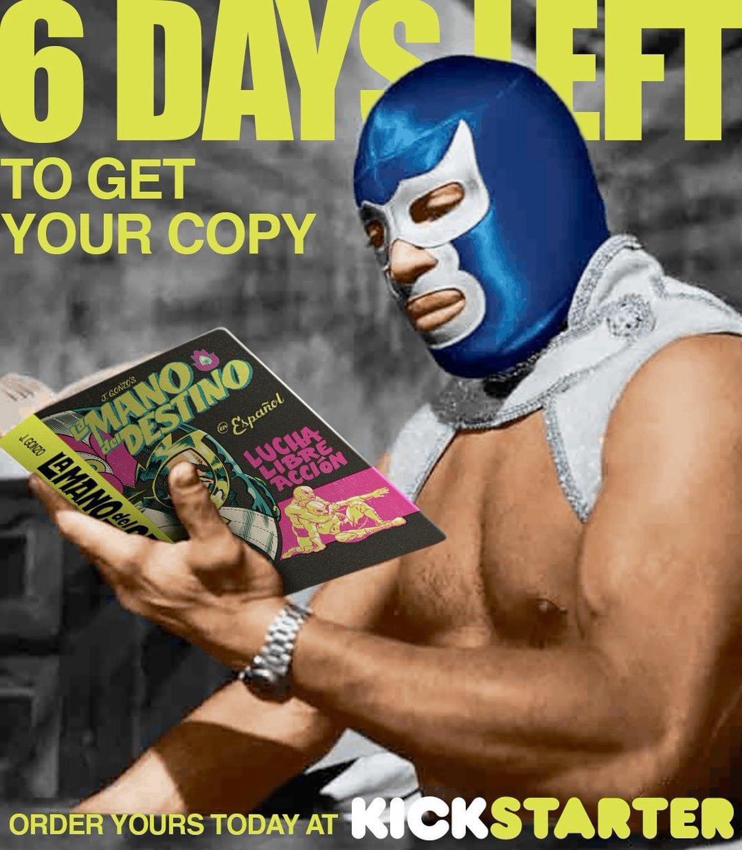 Monomythic_com's tweet photo. Support this! @jGonzoArt’s #LaManodelDestino is ready to go into the ring, but only if he has fans in his corner! This looks like a great book from the artist of @LaVozDeMayoTP !

https://t.co/MjVDoRiAcs https://t.co/41GhUDLr9D