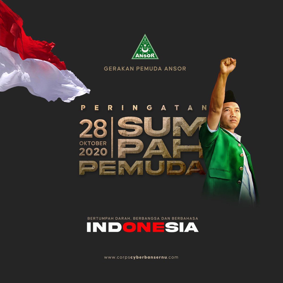 Selamat Hari Sumpah Pemuda
28 Oktober 2020 

“Didik dan bimbinglah kaum muda, mereka pewaris masa depan. Dlm perjuangan, kedudukan pemuda sangatlah pnting, mereka akan mengarungi hidup di masa yg akan datang, saat mana kita yg tua2 ini sudah tidak ada lagi.” (KH. Hasyim Asy’ari)