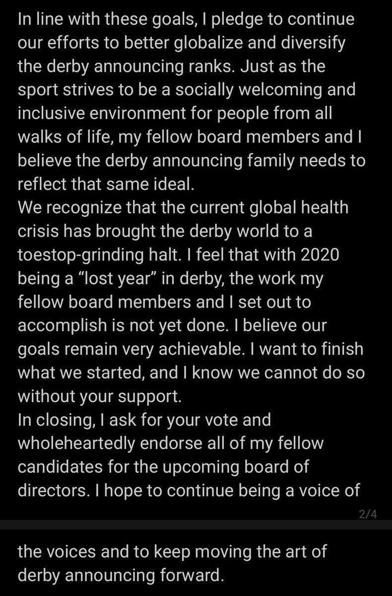 Candidate statement - PR Mageddon