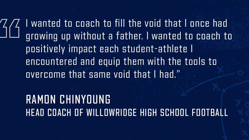 HoustonTexans's tweet photo. Ramon Chinyoung of Willowridge High School is this week's Coach of the Week presented by @MethodistHosp! 

Learn more and see past winners » https://t.co/ABDdJNVWZ2 https://t.co/vZIReOkECy