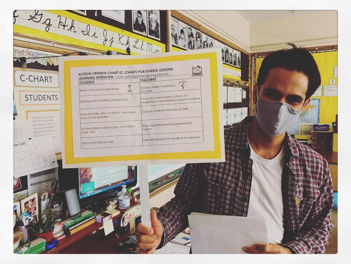 MrHongsClass's tweet photo. Day 22: You’ve heard of tour guides, but have you heard of LEARNING GUIDES? Mr. Bains uses #actioncriteriacharts to guide the students to behavioural success!#vsblearns #vsb39 #sd36learns #sd36 #formativelearning #SOARcharts #thelearningneverstops w/ @mr_m_bains @mrfishersclass https://t.co/wVd2rZz3Tv