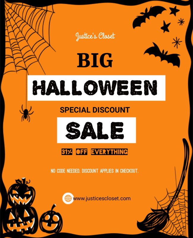 JusticesCloset's tweet photo. 🧡🧡🧡🧡🧡Spooky Sale ⚰️🧟‍♂️! 31% off everything! The entire site is on sale!‼️No Code Needed 🚫💣This Sale Ends 🔜🎃🎃🎃🎃🎃Discount Applies At Checkout! 🧡🧡🧡🧡🧡 #Sale #Halloween #ClearanceFinds #Pajamas #KidsClothes #Infants #Toddlers #Dallas #BigKids #Shopping #FreeShipping https://t.co/IsE18x4DY6
