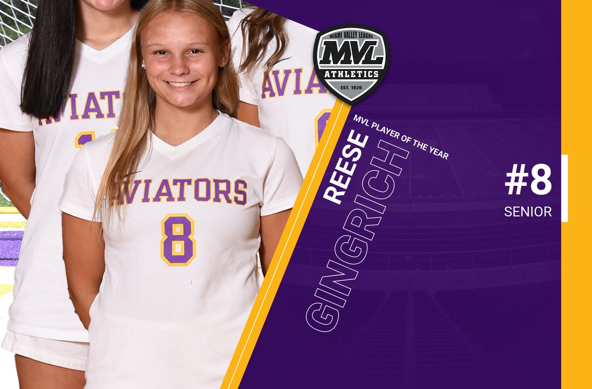 Congrats to @VB_Girls_Soccer <a href="/ReeseGingrich/">Reese Gingrich</a> who was named <a href="/MVLathletics/">Miami Valley League</a> Player of the Year!

#WeAreAviators