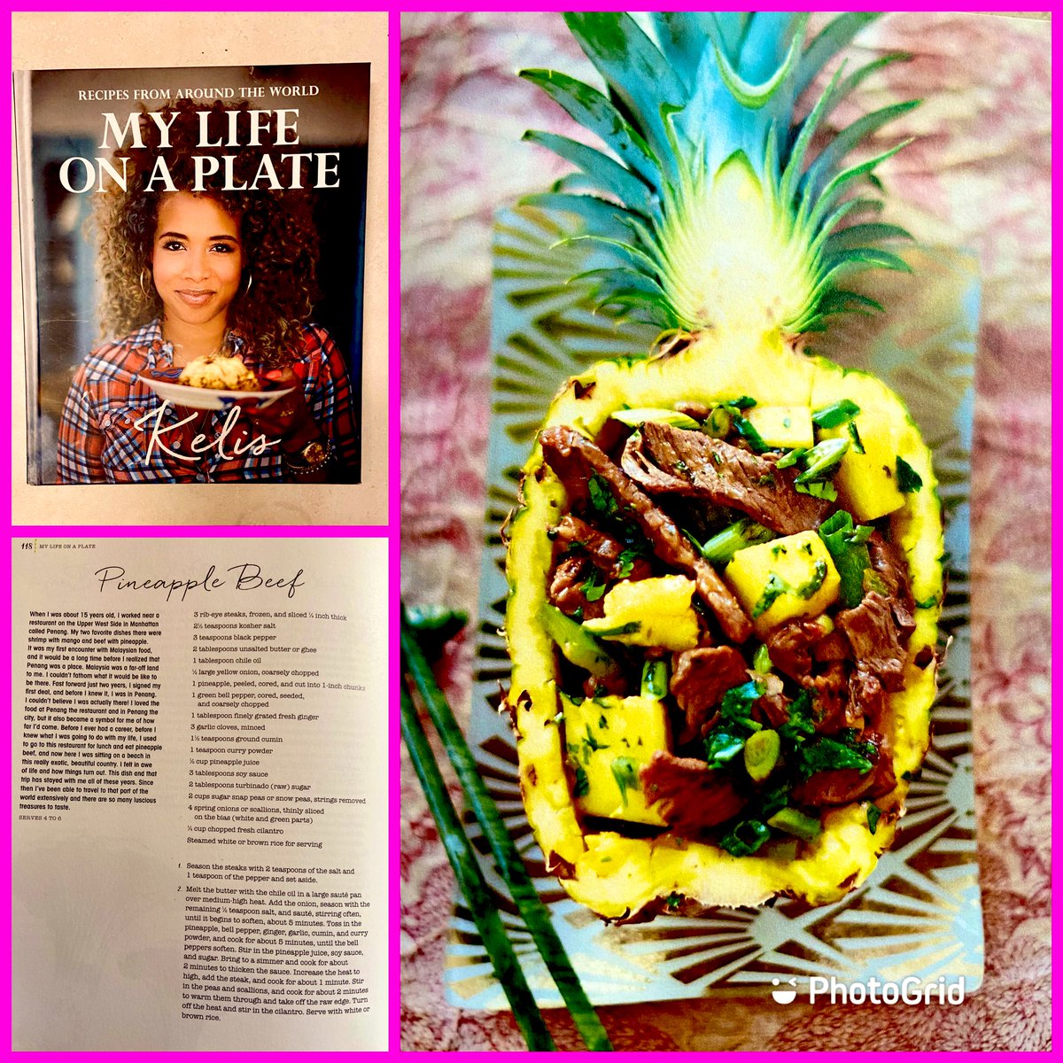cnodaddy's tweet photo. @kelis Thank you for sharing your world through food! Your #pineapplebeef recipe was a WIN I added a side of roasted zucchini with cherry tomatoes)!
#kelis #mylifeonaplate #greatfood https://t.co/VX8apnR0sz