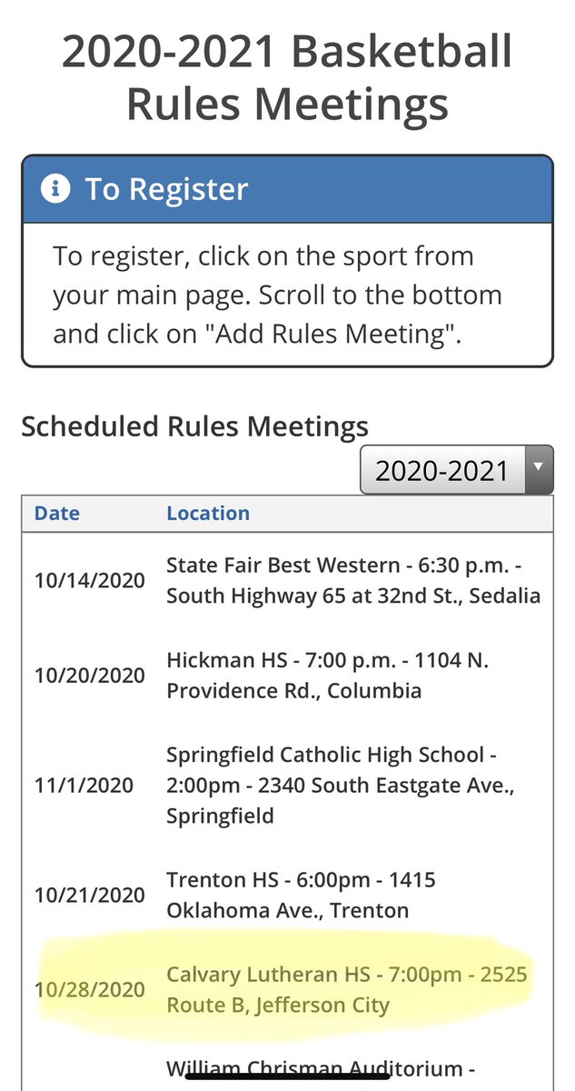 The CBOA’s <a href="/natewoodref/">Nathan Chitwood</a>, also a <a href="/MSHSAAOrg/">MSHSAA</a> rules interpreter, will be holding a “Rules Review” at Calvary Lutheran HS tomorrow night at 7:00 pm. 

All officials must complete a “Rules Review” in seat or online.