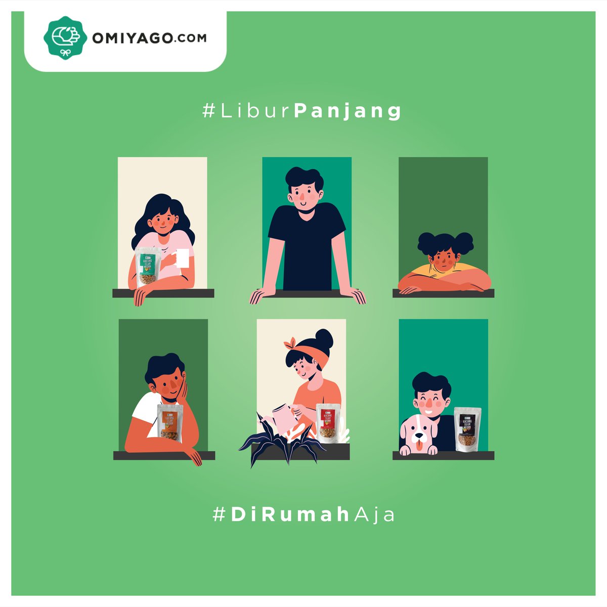 Happy Holidays Omiyagoes! asikkk ya ada libur panjang, Yuk kita menikmati libur panjang #dirumahaja luangkan waktu berkualitas bersama keluarga. Tapi untuk Omiyagoes yang harus bepergian keluar rumah, tetap jaga protokol kesehatan ya!