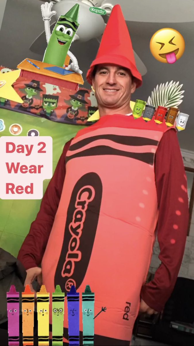 Day Two: Celebrating Red Ribbon week by wearing red. Mokler has awesome teachers.