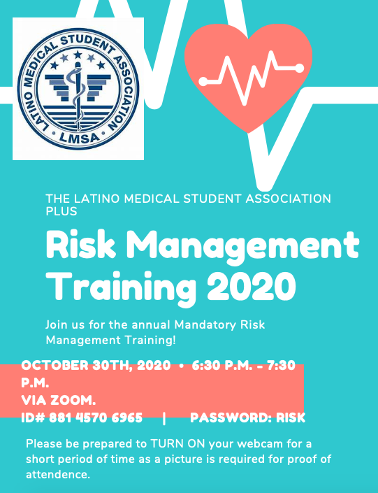 LMSARGV's tweet photo. Hello All please join us for a MANDATORY Risk Management Training this Friday October 30th, 2020 6:30p.m.- 7:30p.m. Please DM us for more information! https://t.co/izPbtKV3hx
