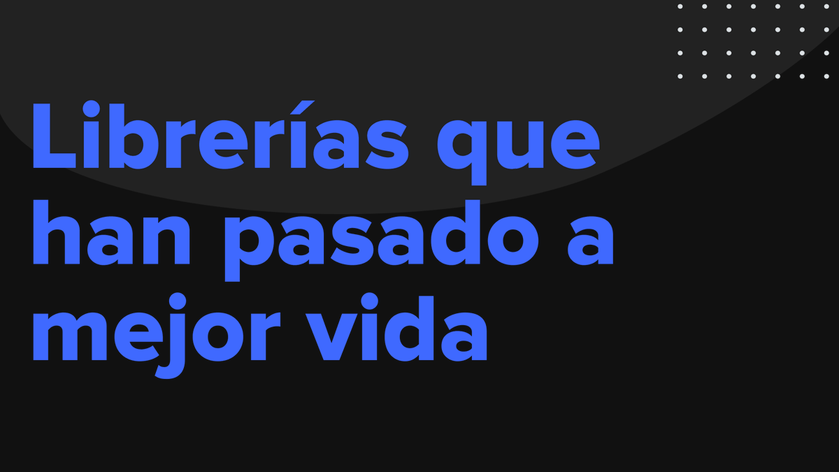 Conoce algunas bibliotecas que mucho tiempo nos acompañaron y con el tiempo han quedado en desuso. 
bit.ly/htzZh6H