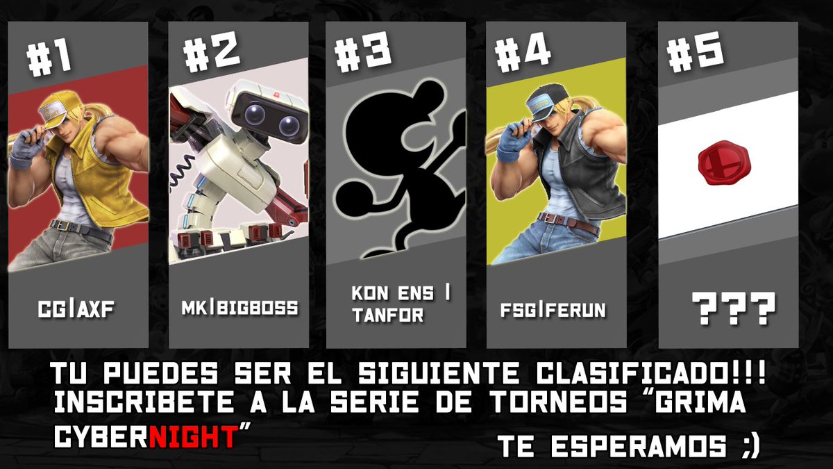 YutanoKami's tweet photo. Todos son invitados a mis torneos online.
Actualmente el POT para el Torneo Mayor es de $300 Pesos.
Por ahora vamos en la Semana (5/8) , si quieres unirte, te dejo el link del próximo torneo:
https://t.co/M0ie0pHguP
#smash #smashultimate #smashmexico #smashusa #grima #cbnight https://t.co/1BeMcBeWBd