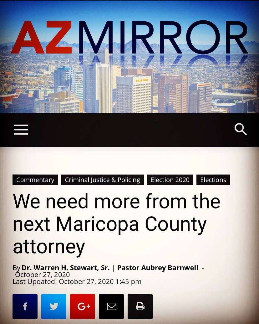 AACCC_AZ's tweet image. #LinkInBio Timely AZ Mirror op-ed by #AACCC President @Whstewartsr and Director of Operations @FNLPastorA! #Like #Retweet