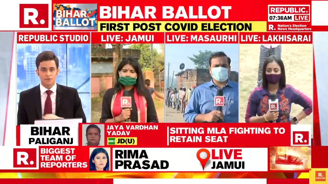 Republic On Twitter Live On Nov10witharnab Republic With The Largest Team Of Reporters On The Ground As Phase 1 Of The Bihar Elections Commences Tune In To Watch Here Https T Co Rzhku3woei
