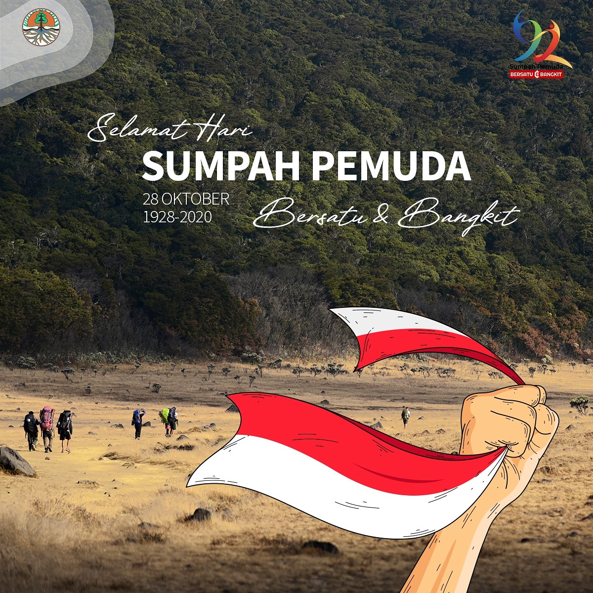 kemenhut_ri's tweet photo. Pemuda adalah generasi penentu kemajuan suatu bangsa, pemuda adalah masa depan bangsa ini.

Selamat memperingati Hari Sumpah Pemuda, di tengah masa pandemi ini, mari kita bersatu dan bangkit.

#klhk
#BersatuDanBangkit
#SumpahPemuda
#SumpahPemuda92 https://t.co/Pw2bkdmtOv