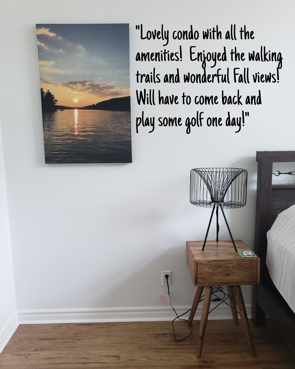 CanuckDropsHere's tweet photo. @thecanuckatgrandview
#LoveOurGuests
#muskoka #airbnb #golfcourse #cottage #views #fairylake #executiveloft #lake #guestreviews #golf #escapethecity #traveler #travel #decor #grandviewresort #Huntsville #fallcolours #vrbo #condo #canada #hiking #algonquinpark #familyvacation https://t.co/vZEFXffa1C