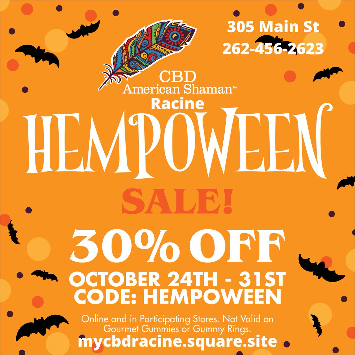 mycbdracine's tweet photo. Dont forget we have 30% off all shaman products👻
#covid19 #hempoween #cbdoil #naturalliving #cbdtopicals #cbdbeauty #cbdheals #cbg #natural #ShamanWay #AmericanShaman #CBDAmericanShamanRacine #CBD #CBDLife #CBDWellness #Cannabidiol #Cannabinoid #Endocannabinoid #wellness https://t.co/8Rjvqahsod
