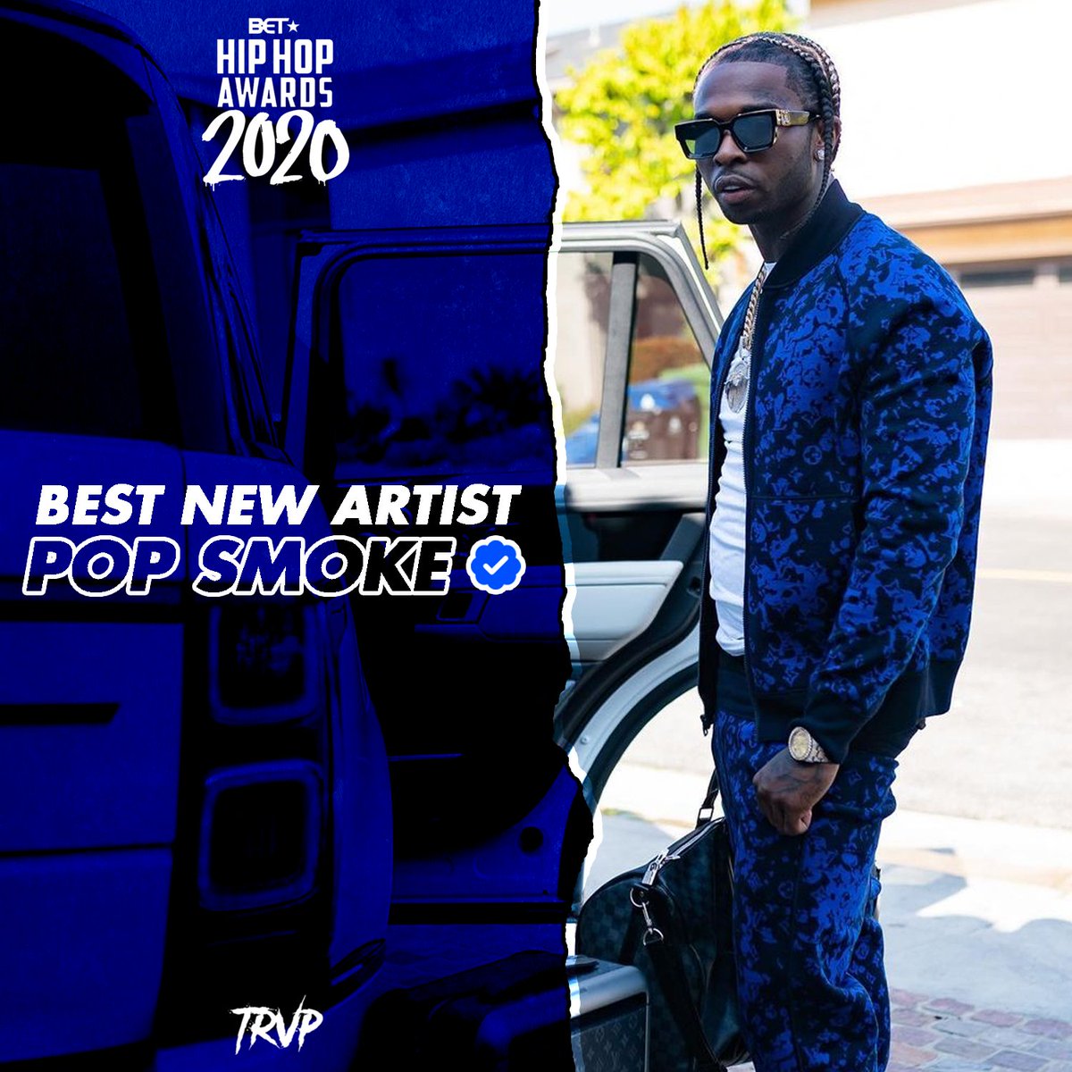 Best New Artist goes to #PopSmoke at the 2020 BET Hip-Hop Awards! 🎉💫 #HipHopAwards