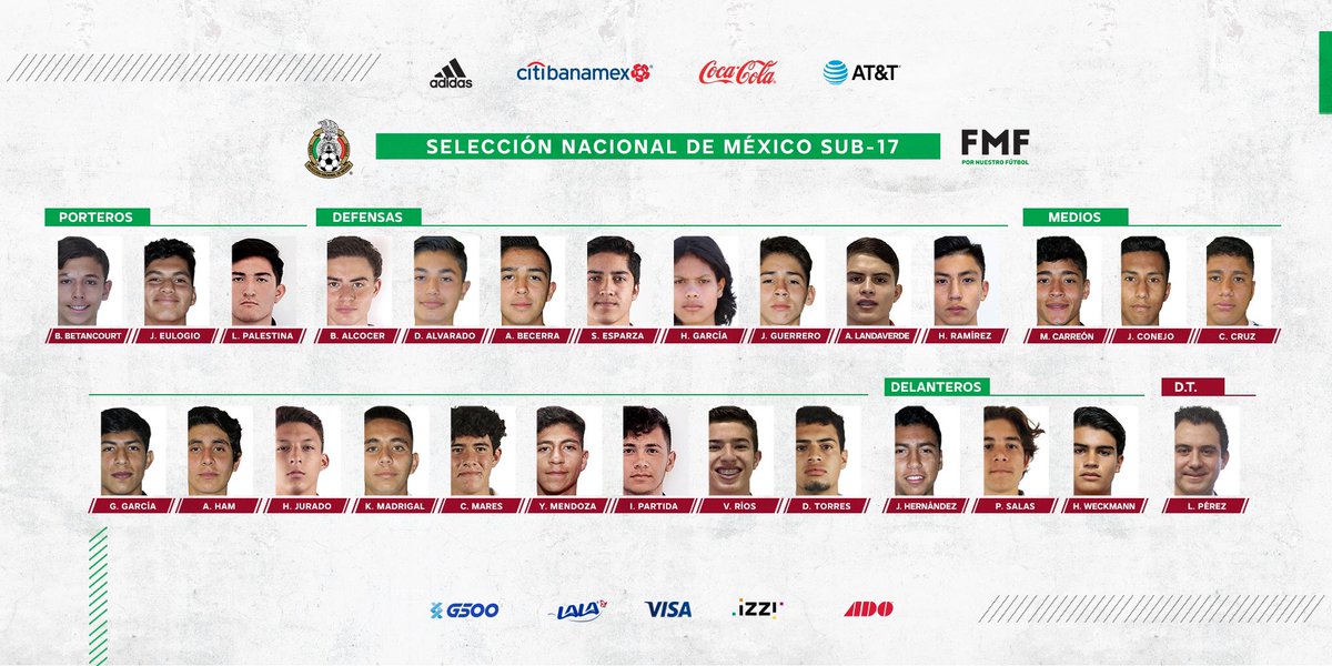 📄 | NOTA | #Sub17
¡Sí! 😎 ✅ 🇲🇽
¡Esta es la convocatoria de @LuchoPerez_8 con la que trabajará por primera vez en el CAR!
Aquí más info: https://t.co/sVEg5qDgbk
#PasiónyOrgullo | #FMFporNuestroFútbol https://t.co/nR9mEoaXip