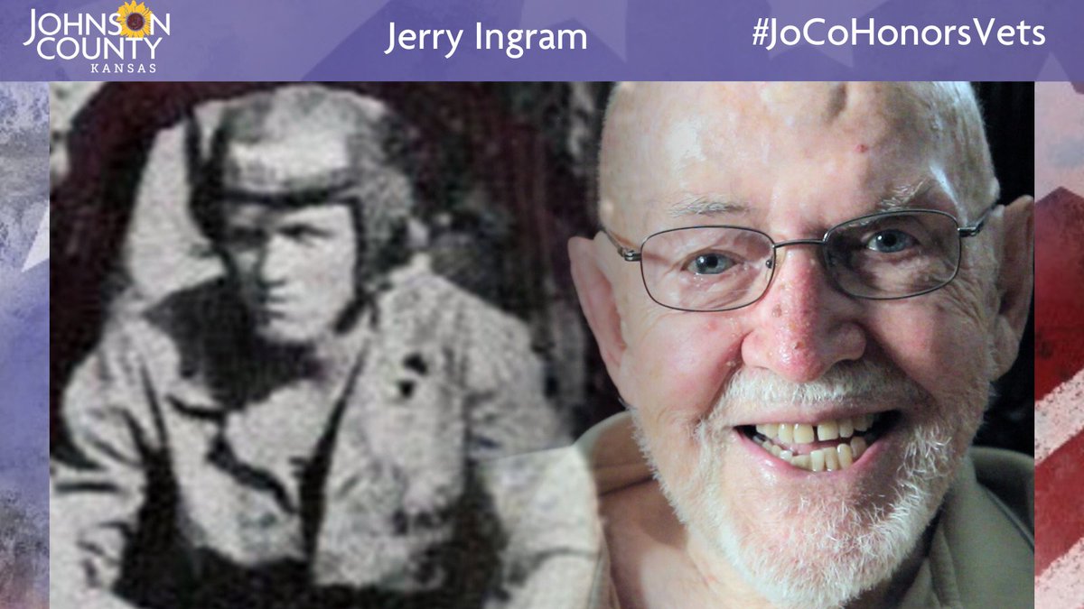 Meet Jerry Ingram who is a World War II veteran who served in the  @USMC. Visit his profile to learn about what he did in the Marines:  https://jocogov.org/dept/county-managers-office/blog/jerry-ingram  #JoCoHonorsVets 