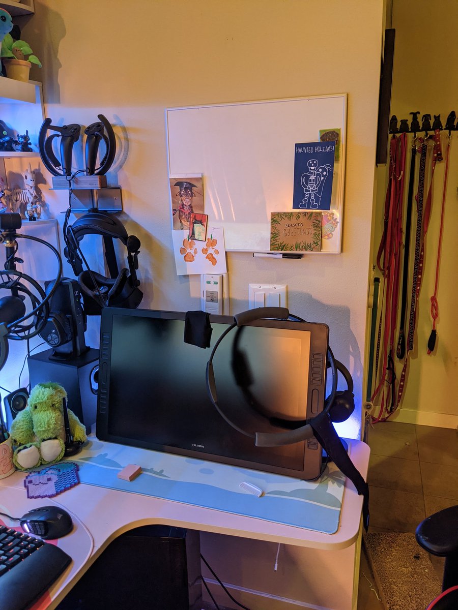 My drawing area with my blank whiteboard