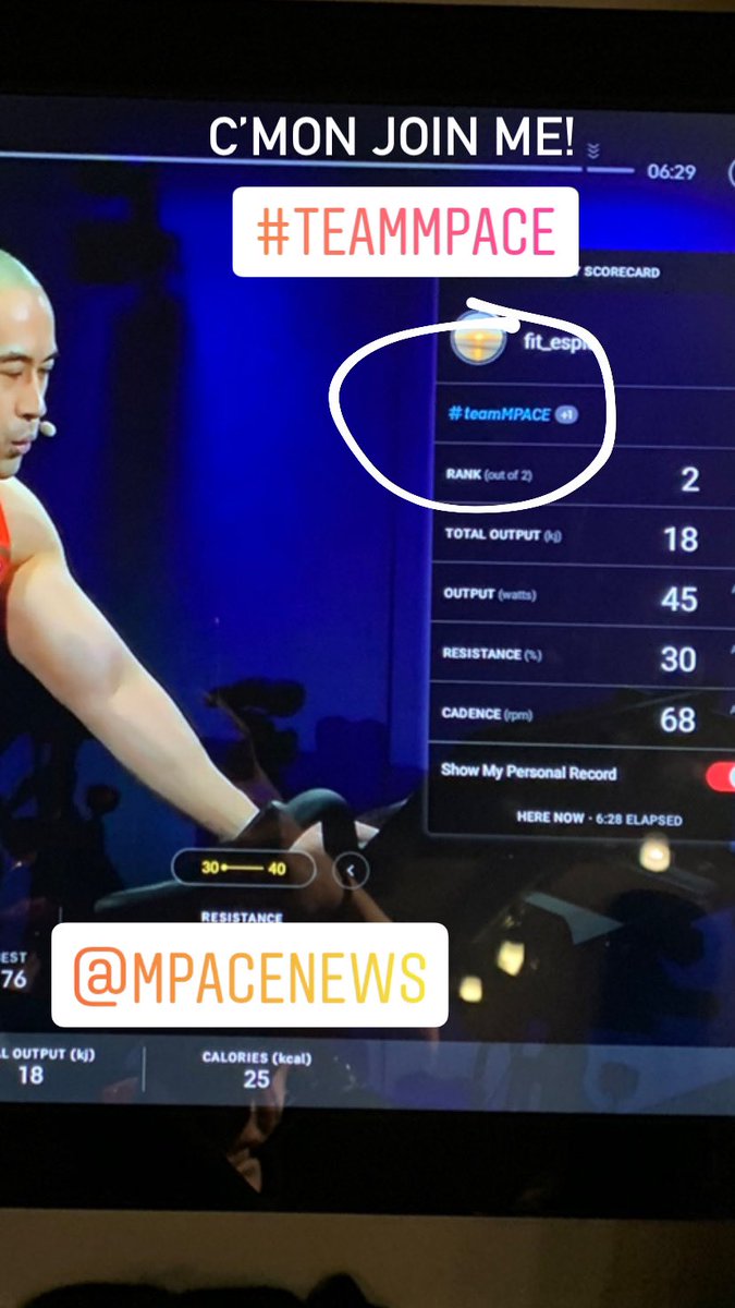 espie_s's tweet photo. @MPACEnews I just made a Peleton hastag... come ride with me! #teamMPACE https://t.co/kZ4qBUpLbz