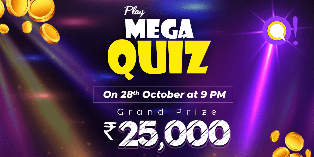 GoQureka's tweet photo. Stay Tuned with Today Special Offer! Win ₹25,000 Mega Quiz at 9 PM today. Don't miss it.
#KheloFastJeetoFast #MegaQuiz #Qureka #WednesdayThoughts  #onlinegame #WednesdayMotivation #WinCash https://t.co/Ik6l1eOI0n