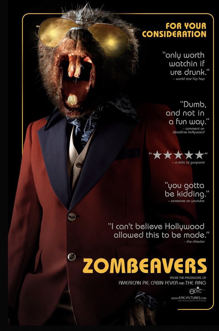 ClarkGillman's tweet photo. Now Playing: #Zombeavers #Horror #Zombiemovie #JordanRubin #RachelMelvin #CourtneyPalm #LexiAtkins #HutchDano #JakeWeary #PeterGilroy #RexLinn #BrentBriscoe #AlKaplan #JonKaplan https://t.co/53lEVO8FjP
