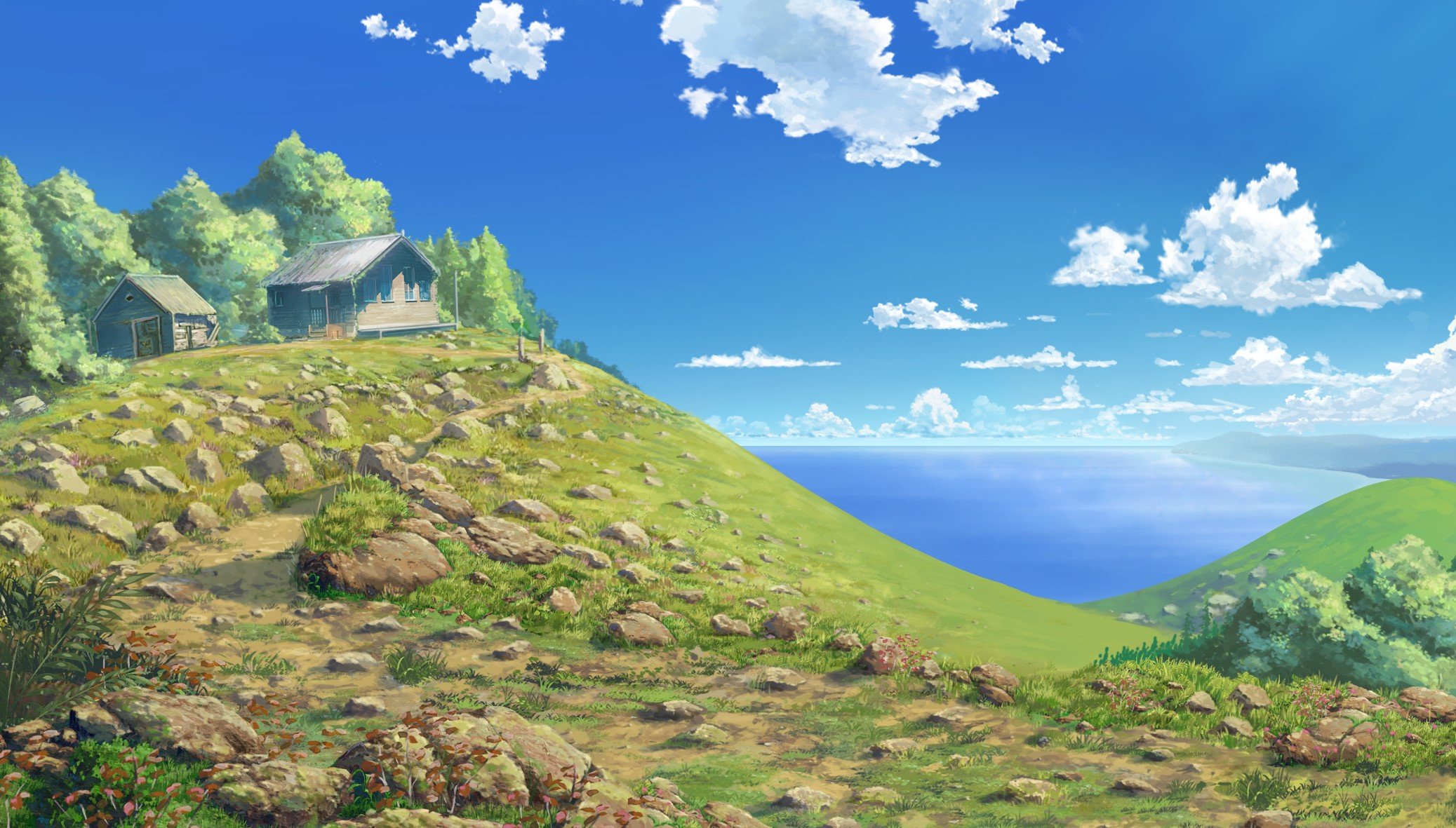 Moonriver 在 Twitter 上 Studio Moonriver Freestyle 背景 青空と海と丘 アニメーション アニメ背景美術 アニメ背景 背景美術制作会社 Animation アニメ好きと繋がりたい Moonriver Studiomoonriver T Co Nv2apqwt33 Twitter