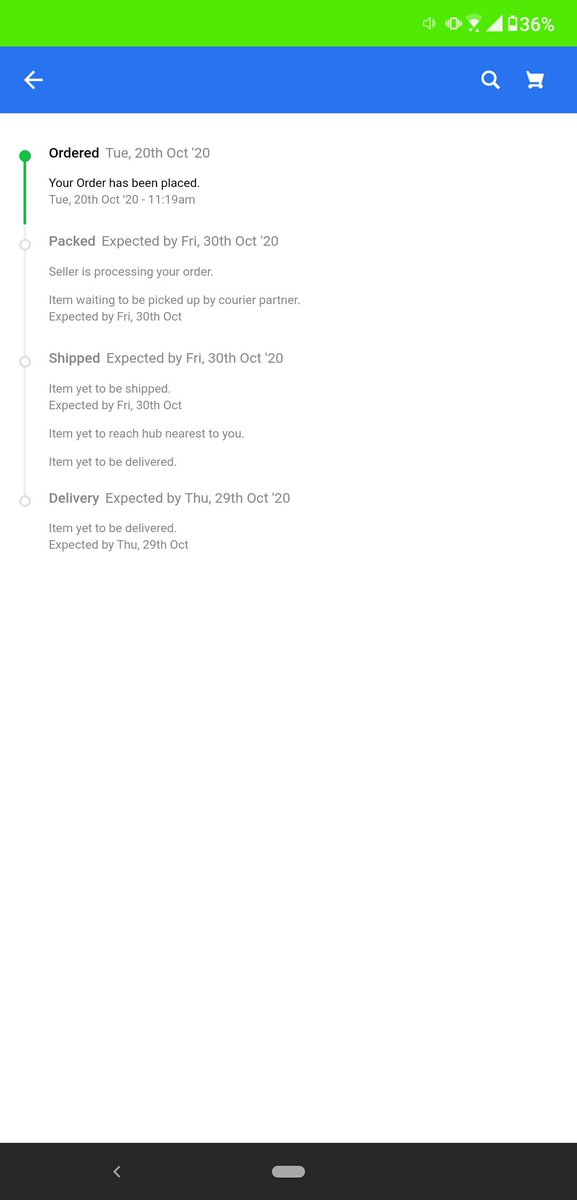 ashishjain2966's tweet photo. @Flipkart @flipkartsupport #ekart taking logistics to next level. Will deliver my order on 29th ,but packing will be done on 30th. Excellent service. https://t.co/C8rYMt0C4u