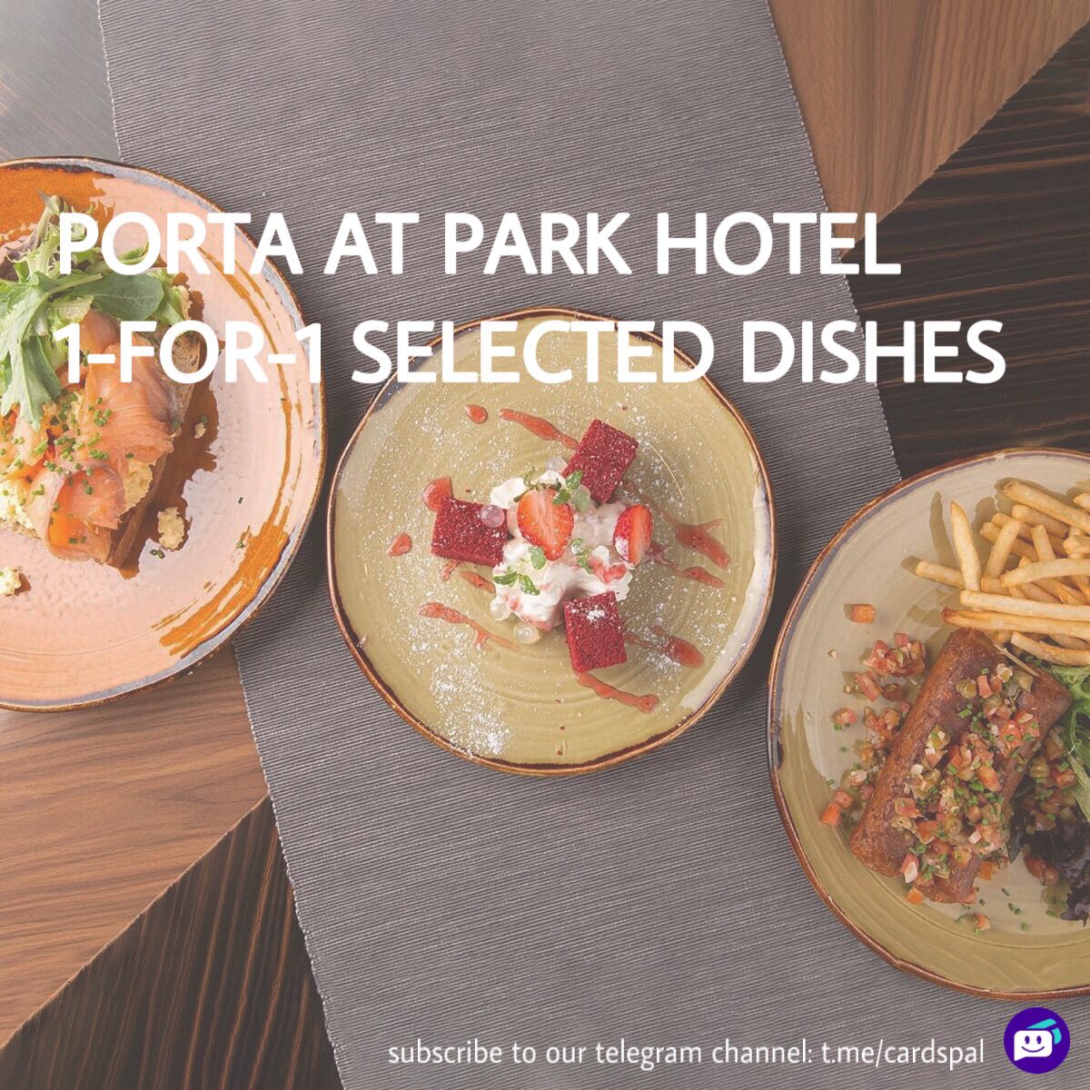 CardsPal's tweet photo. Stop by Porta at Park Hotel Clarke Quay for modern European dishes that will certainly leave u satisfied!😋 Check out this amazing deal for UOB cardholders! https://t.co/Uh6PbeGQns

#creditcard #deals #singapore #sg #sglife #exploresg #promo #offer #discount #food #dining https://t.co/i563v8aNyv