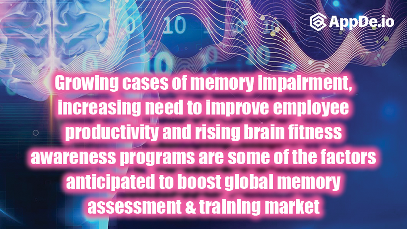 AppdeOfficial's tweet image. Growing cases of memory impairment, increasing need to improve employee productivity and rising brain fitness awareness programs are some of the factors anticipated to boost global memory assessment &amp;amp; training market