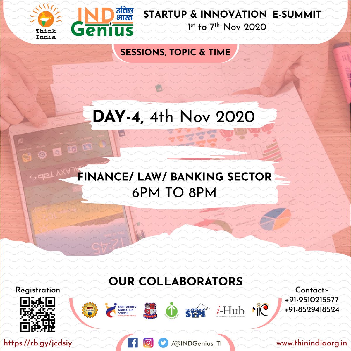 IndGenius_TI's tweet photo. Greetings!

Think India is here with it's first Startup and Innovation Week from 1st November to 7th November, 2020 in collaboration with AICTE, STPI, GIC, EDII, I-Hub, MIIC and many more.
#TIstartupSummit @thinkindiaorg @AshishSainram @GaneshTurerao @nidhitripathi92 @Varada_M https://t.co/iz9ofNvEat