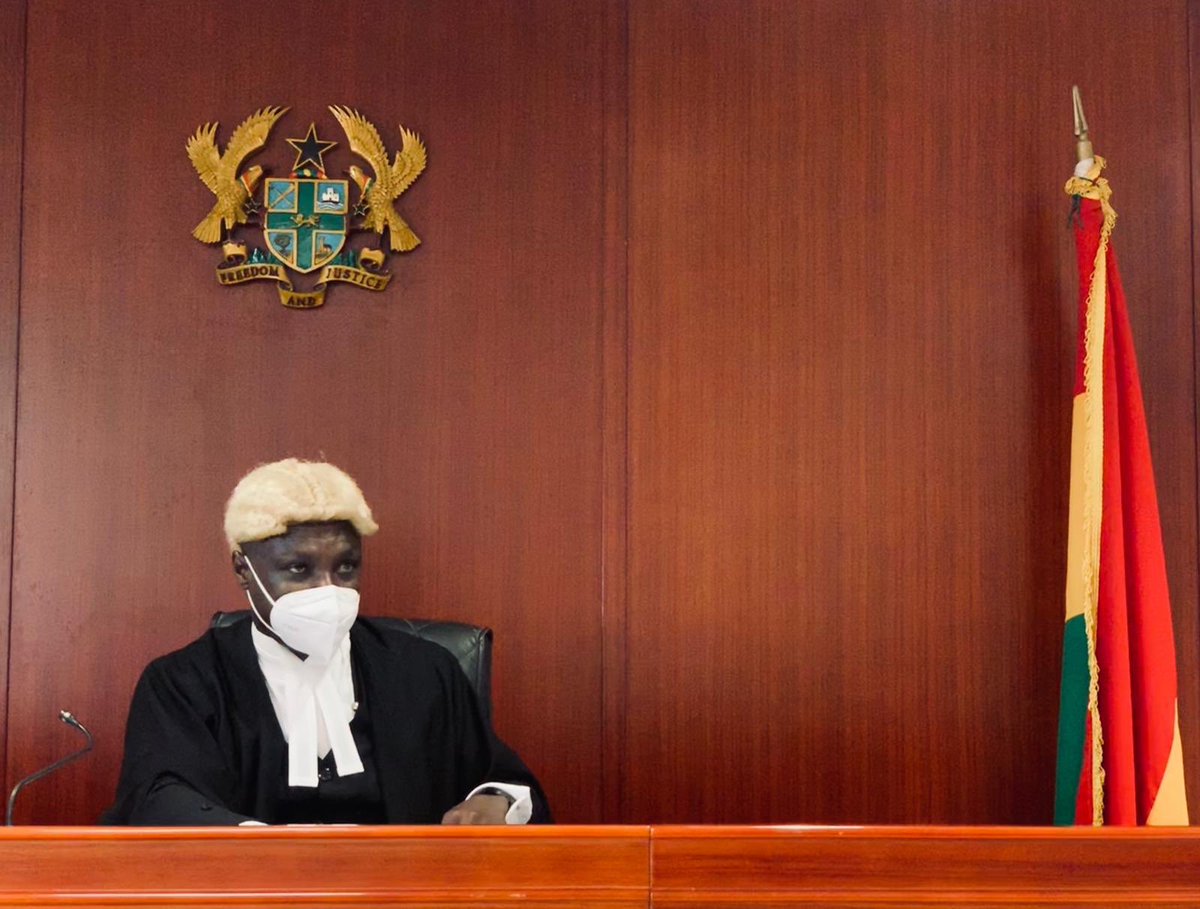 UNODC_BMB's tweet photo. #SimulatedTrial on #Piracy case happening @HighCourt in Accra! #Defendant was #threatened to be killed with a knife, hence #forced to join pirate crew. Guilty or not guilty? @UNODC_MCP and @INTERPOL_HQ join efforts with #Ghana #AG office. @StateINL @MiwaKatoEmpower https://t.co/I3s031QlYv