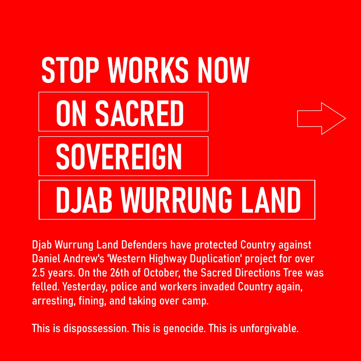 FIVE THINGS YOU CAN DO RIGHT NOW pedestrian.tv/news/djab-wurr…

#DjabWurrung #NoTreesNoTreety #AlwaysWasAlwaysWillBe