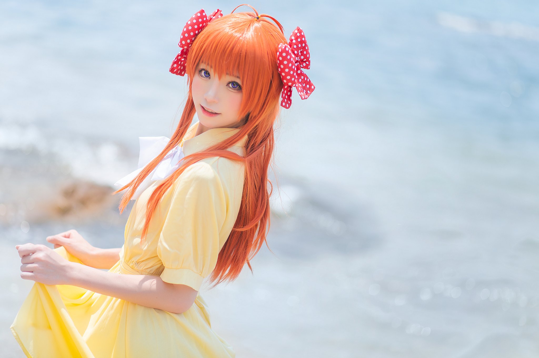 画像,#月刊少女野崎くん #cosplay  #佐倉千代 ね、私はあなたが好きで、ファンだけではない🦀🦀🦀coser:@kitaro_cos phx:@akagi贰大…